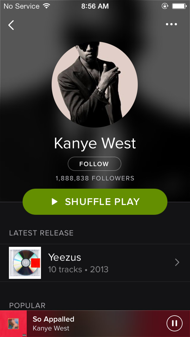 Image of Spotify´s app